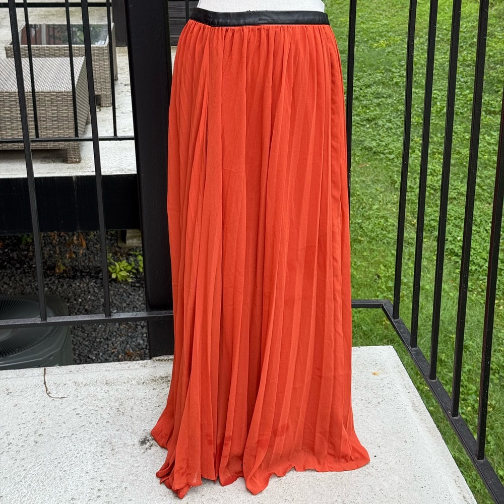 Abercrombie & Fitch Burnt Orange Maxi Skirt Size Large